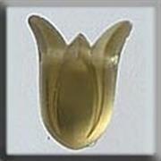 Glass Treasure 12024 Large Tulip Matte Yellow Opal